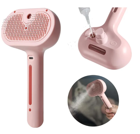 Spray-Fill Deshedding Brush for Dogs