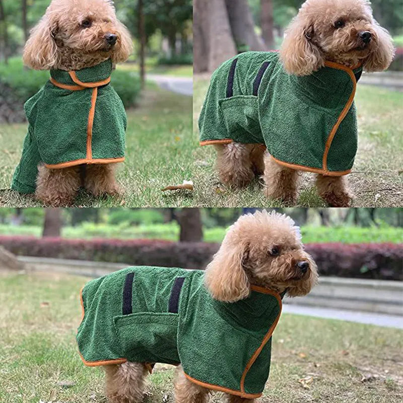 Fast-Drying Bathrobe Towel for Dogs