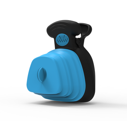 Foldable Poop Bag Dispenser with Built-In Scoop