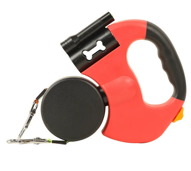 Retractable Double Dog Leash — Walk 2 Dogs Hands-Free