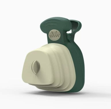 Foldable Poop Bag Dispenser with Built-In Scoop