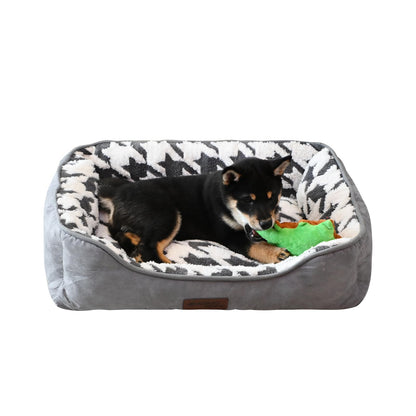Square Bolster Dog Bed