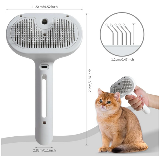 Spray-Fill Deshedding Brush for Dogs