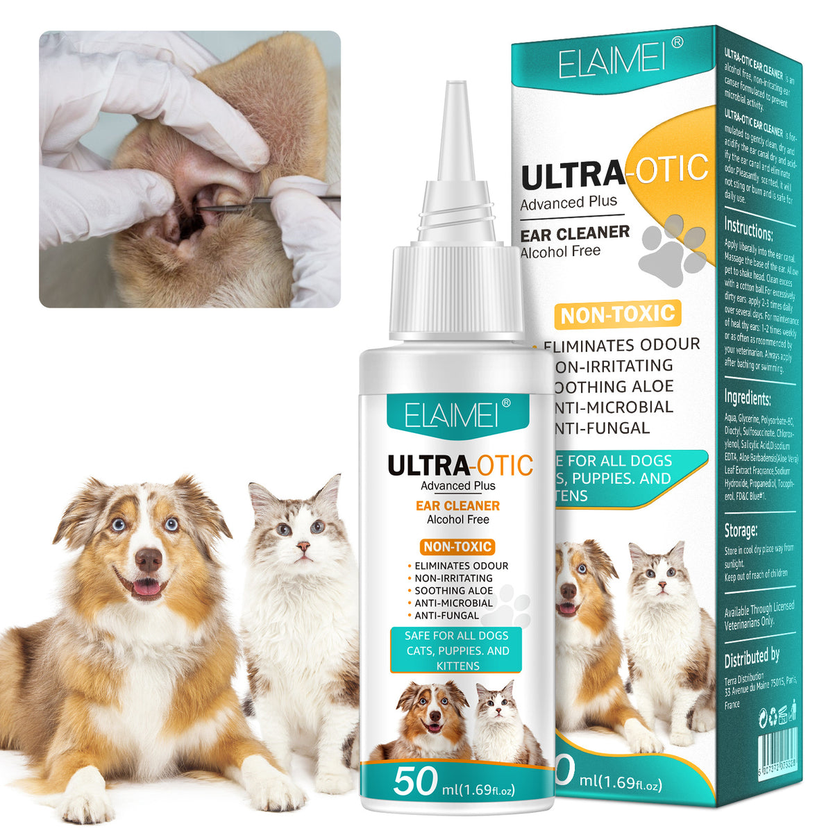 Dog Ear Cleaning Solution, 50ml